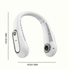Ventilatore USB Portatile da Collo con Raffreddamento Flessibile a 360° per Uso all'Aperto
