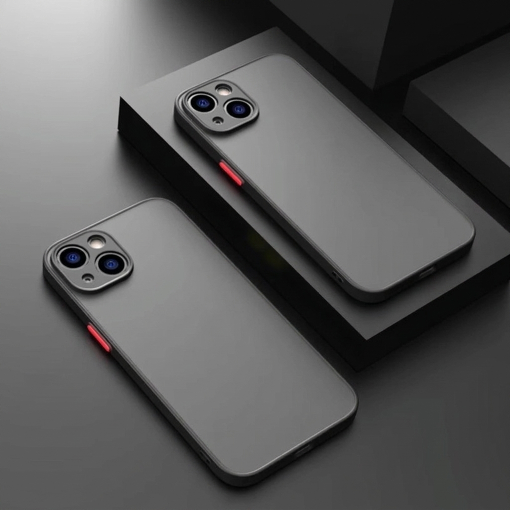 Custodia per telefono acrilica trasparente minimalista