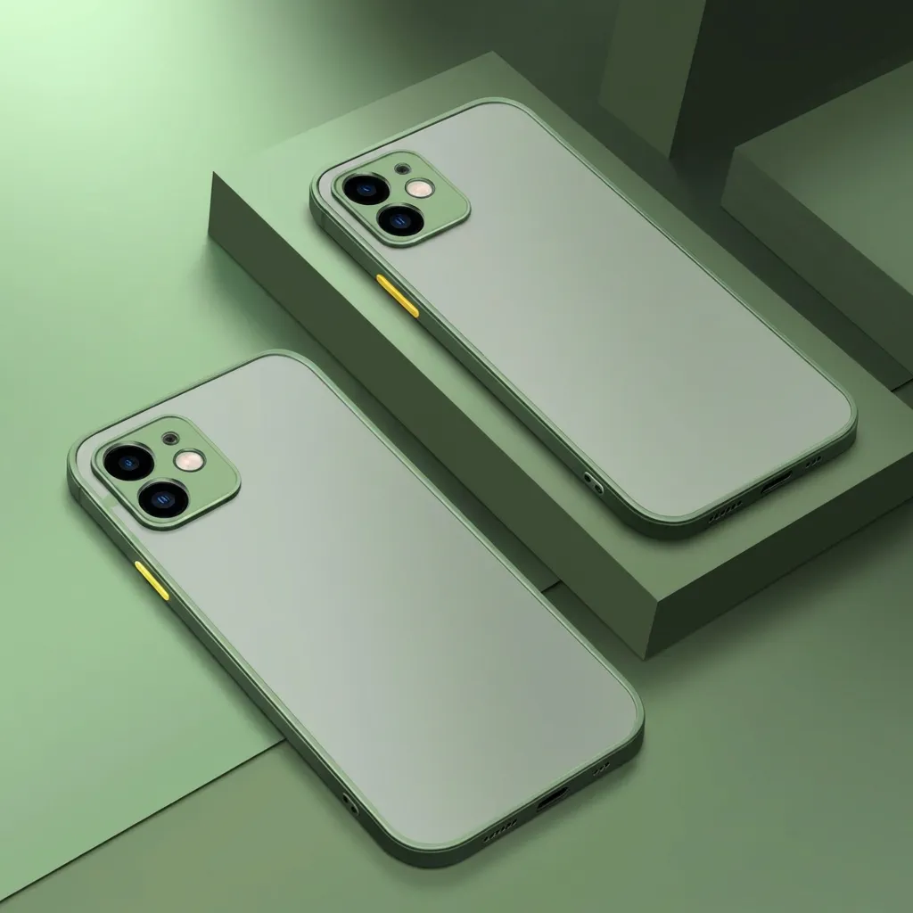 Custodia per telefono acrilica trasparente minimalista
