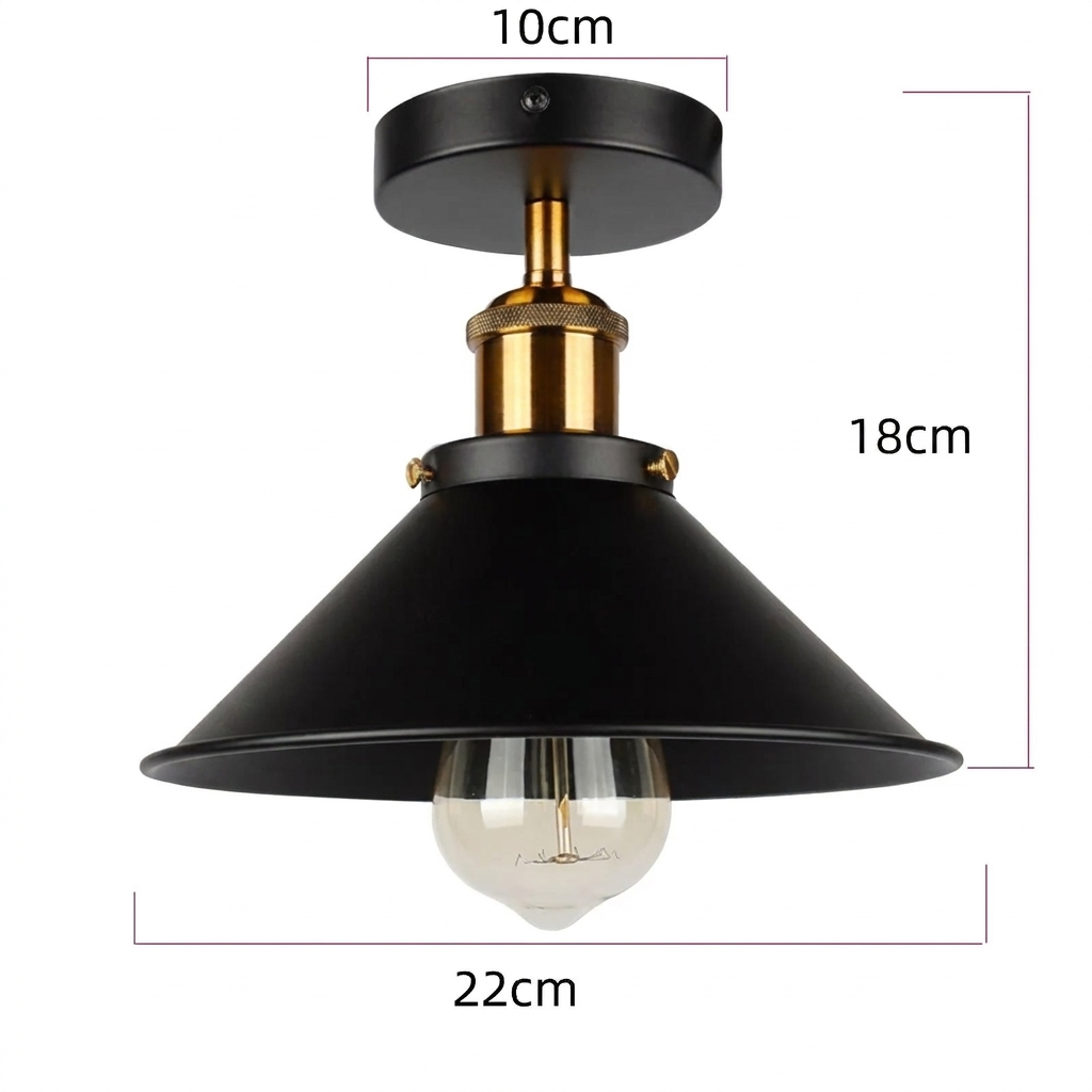 Lampada da Soffitto Industriale Farmhouse
