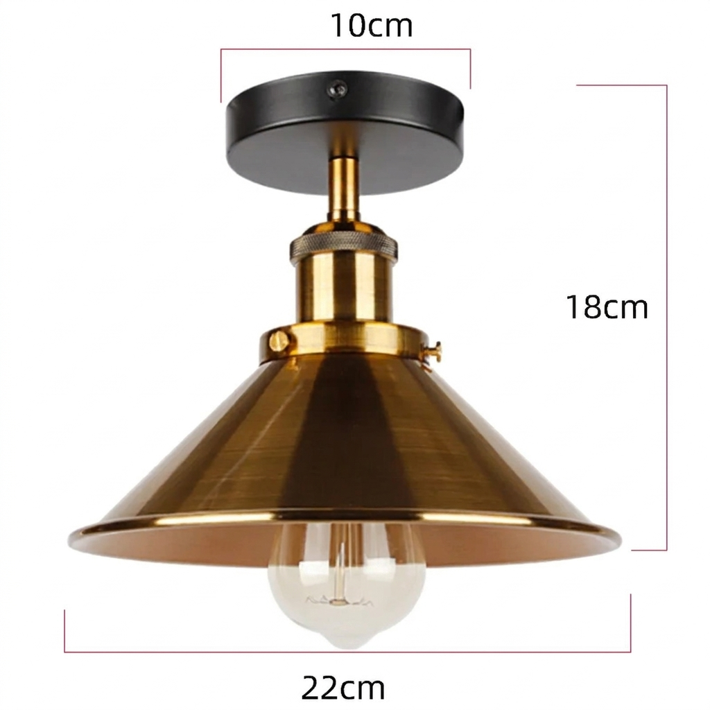 Lampada da Soffitto Industriale Farmhouse