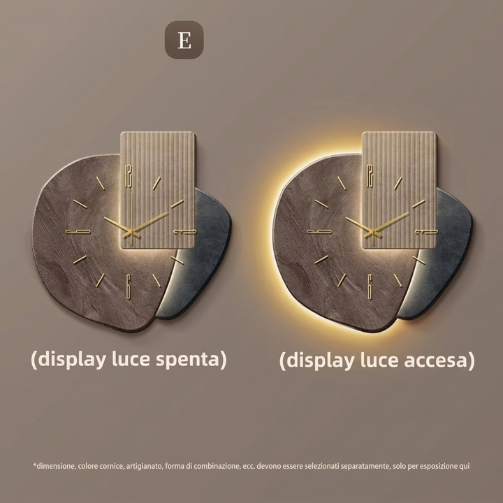Orologio da Parete Minimal con Illuminazione LED Integrata