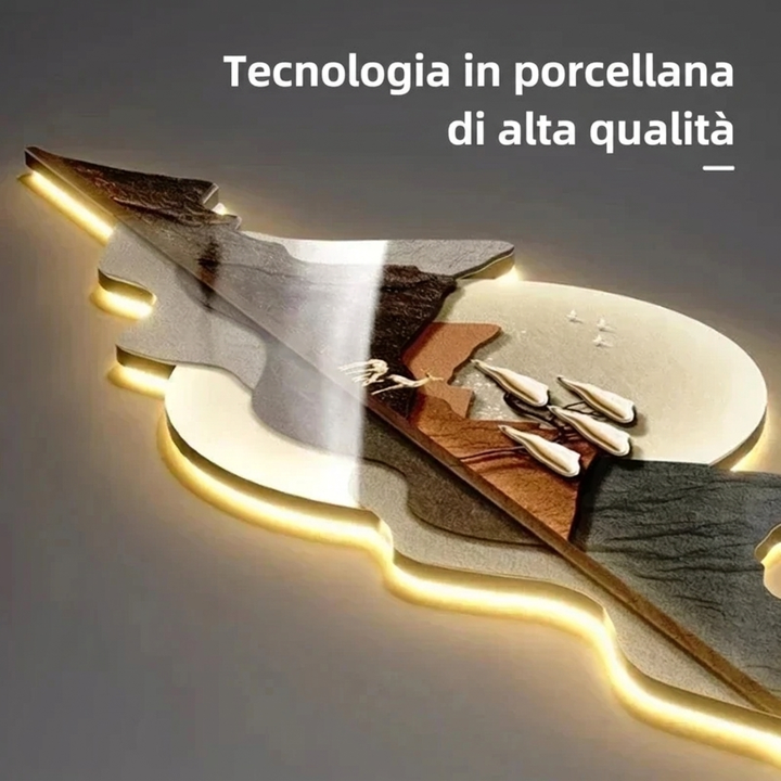 Orologio da Parete Minimal con Illuminazione LED Integrata