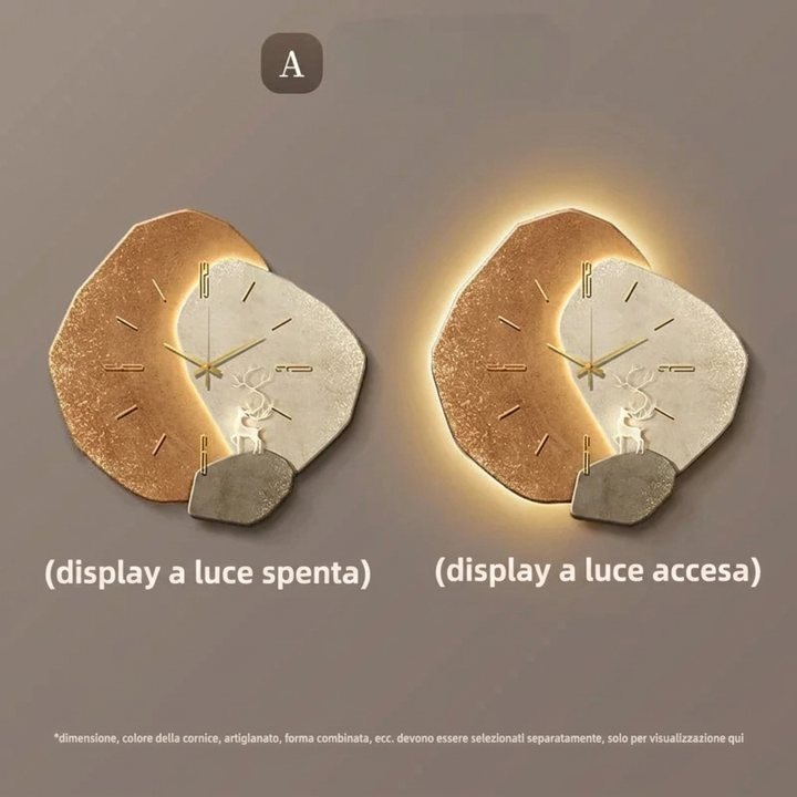 Orologio da Parete Minimal con Illuminazione LED Integrata