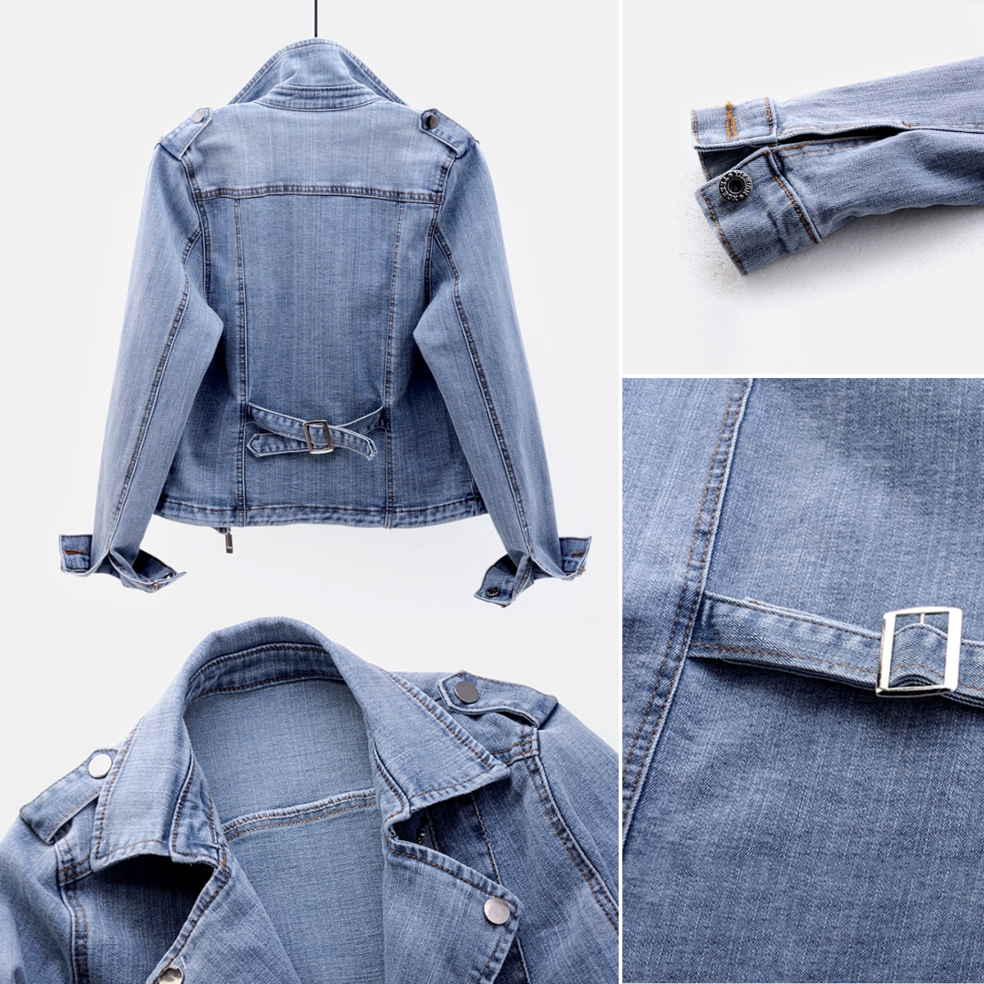 Giacca di jeans in cotone da donna