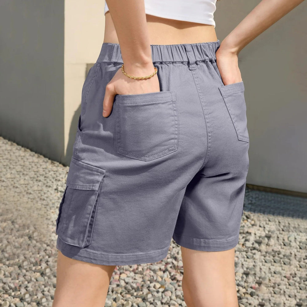 Cargo Shorts - Hoge Taille | Vintage Stijl met Zakken