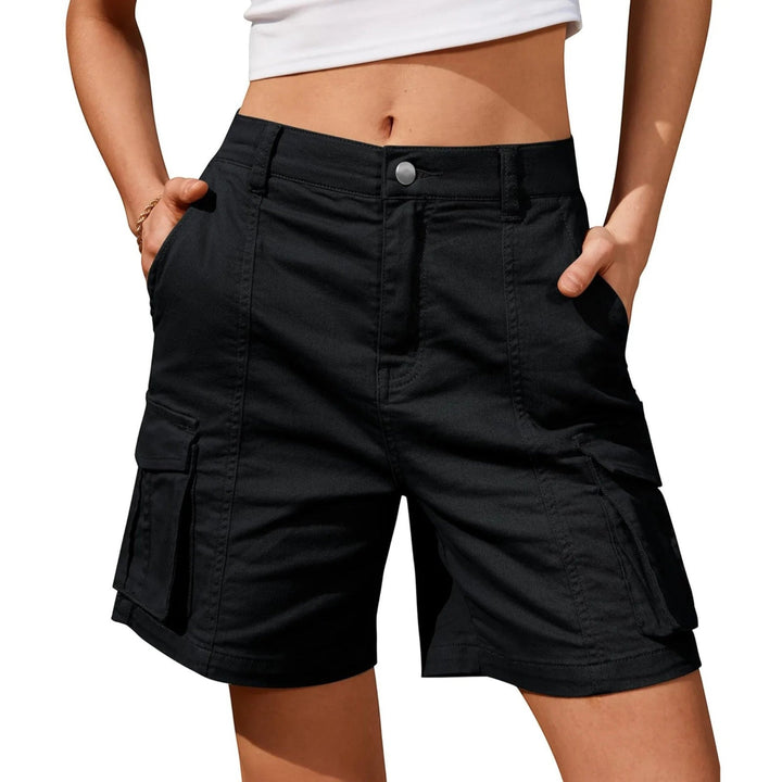 Cargo Shorts - Hoge Taille | Vintage Stijl met Zakken