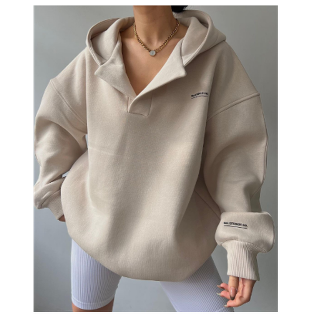 Pullover con cappuccio lazy da donna – Edizione Invernale Sibylla