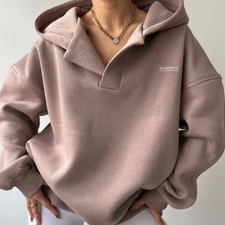Pullover con cappuccio lazy da donna – Edizione Invernale Sibylla