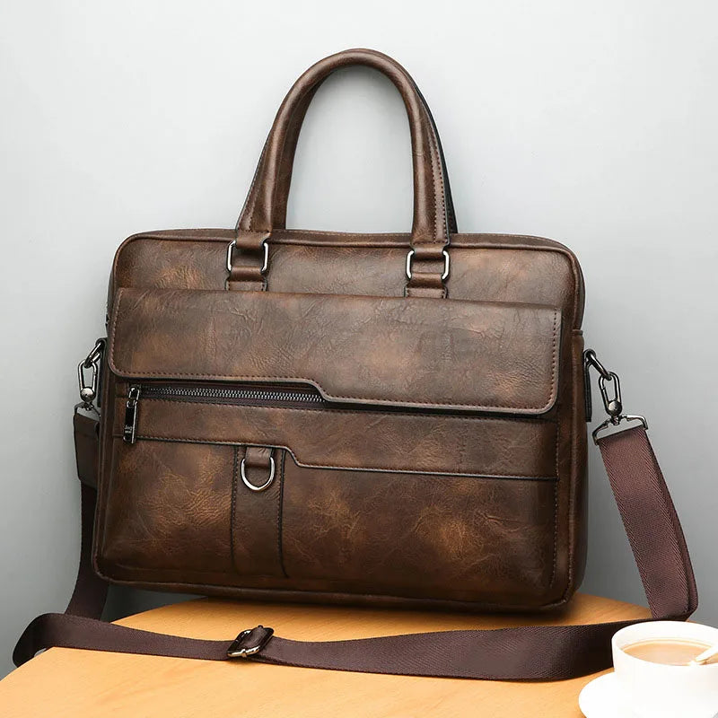 Benedicto – Elegante borsa a tracolla in pelle da uomo