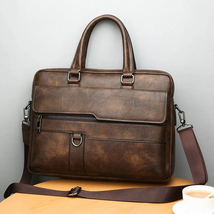 Benedicto – Elegante borsa a tracolla in pelle da uomo