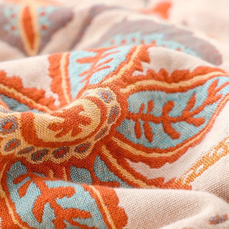 Coperta Floreale Accogliente Boho