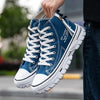 Scarpe Alte in Tela Chunky Casual Streetwear per Uomini