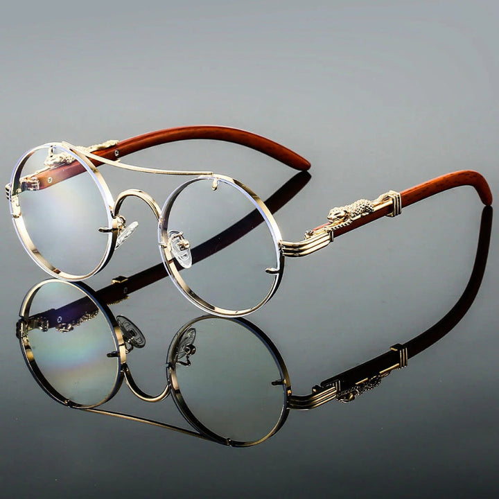 Occhiali da Sole Vintage a Doppio Ponte con Stile Retrò e Protezione Moderna