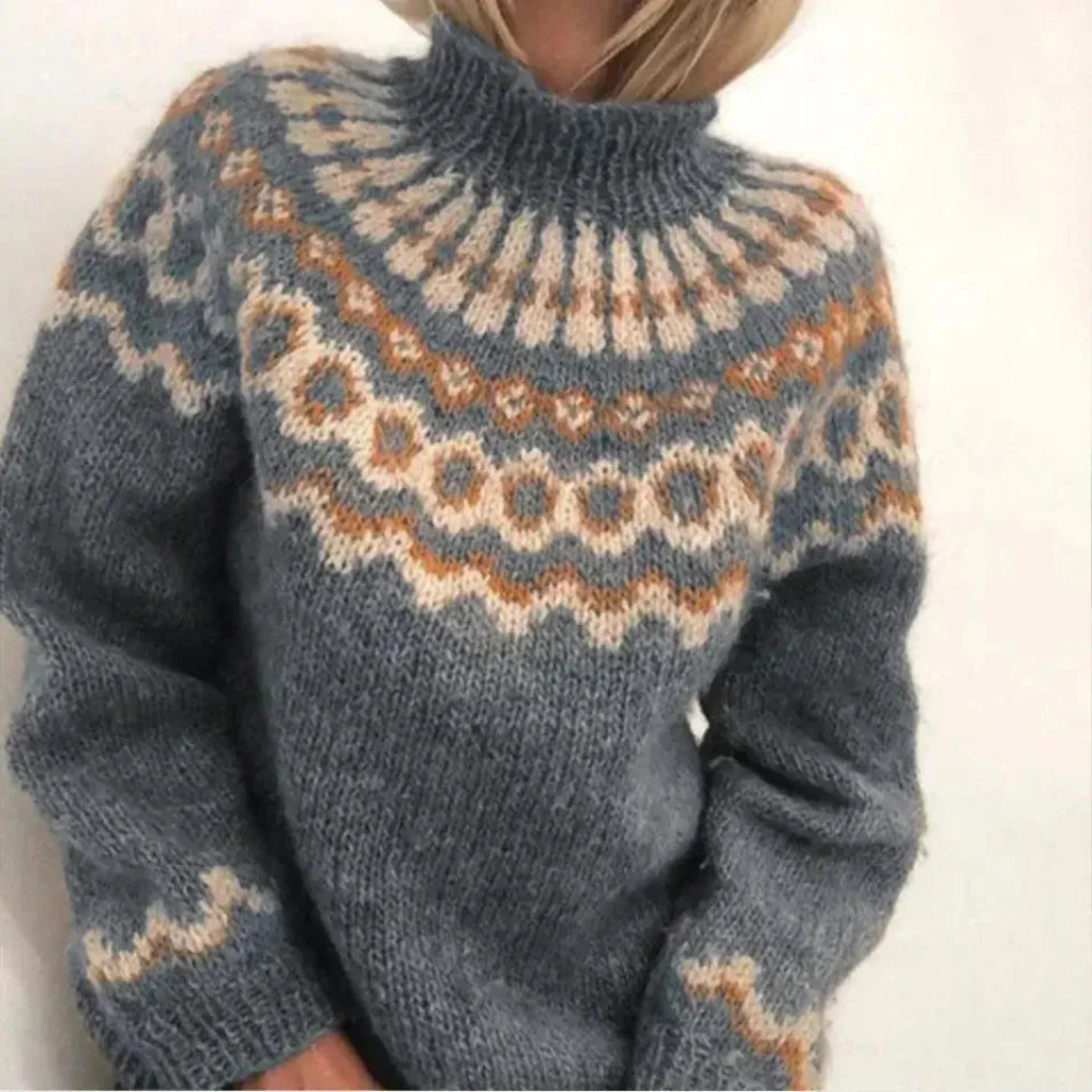 Elaira – Maglione girocollo in maglia da donna