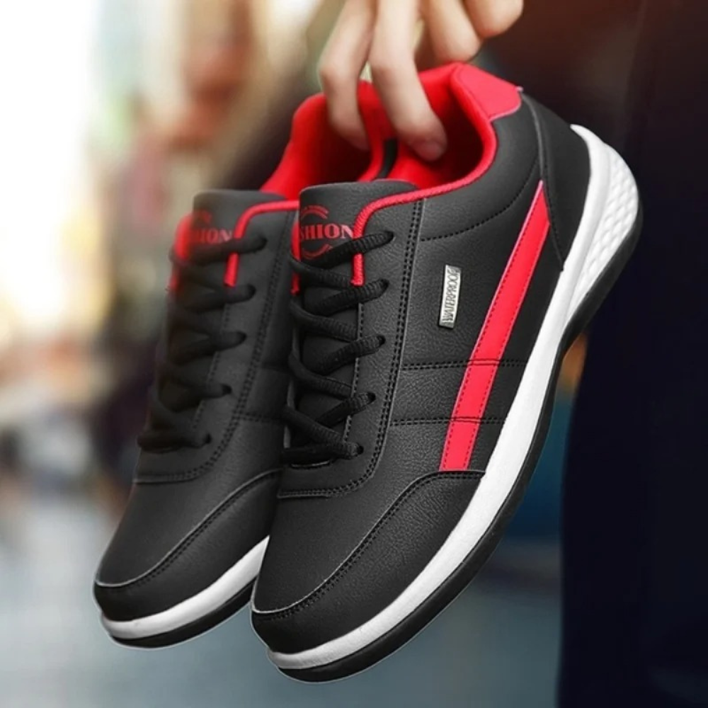 Sneakers ergonomiche in pelle da uomo
