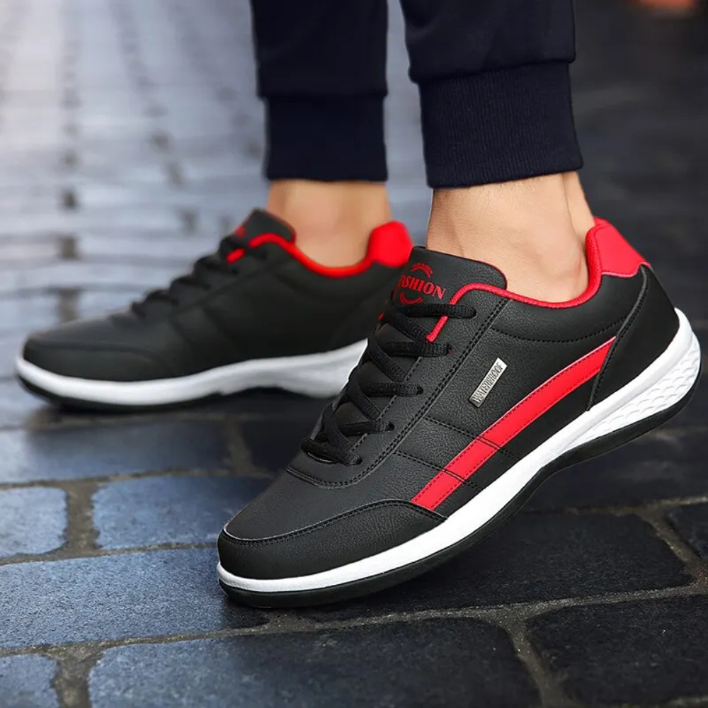 Sneakers ergonomiche in pelle da uomo