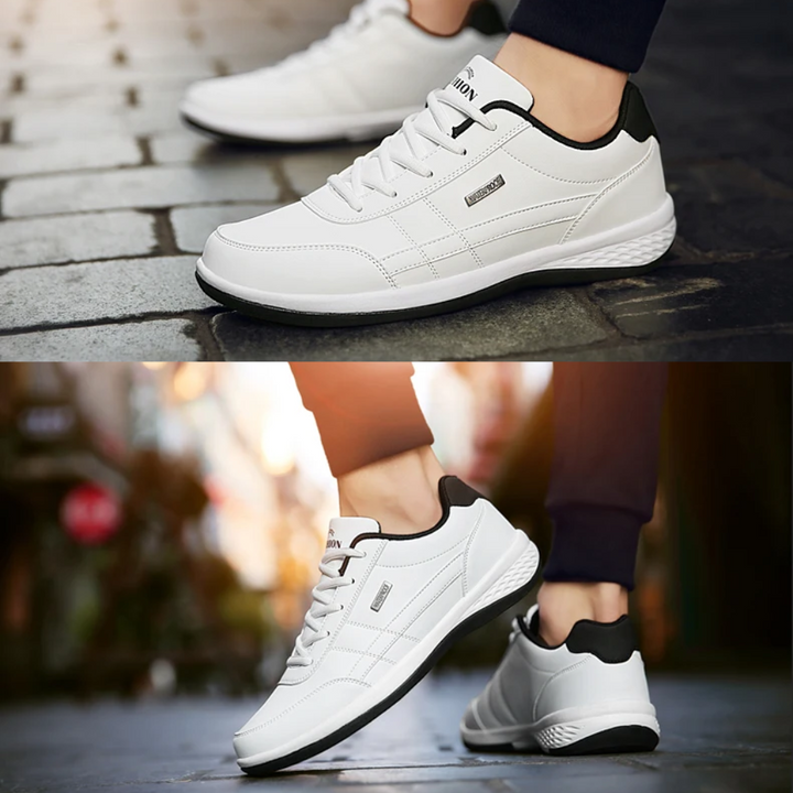 Sneakers ergonomiche in pelle da uomo