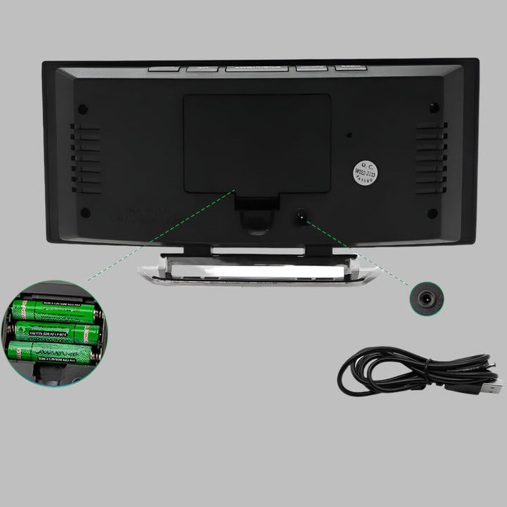 Orologio Alarm LED Curvo