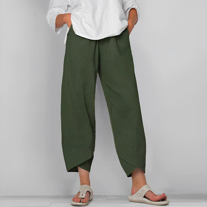 Pantaloni Satin Largo Eleganti
