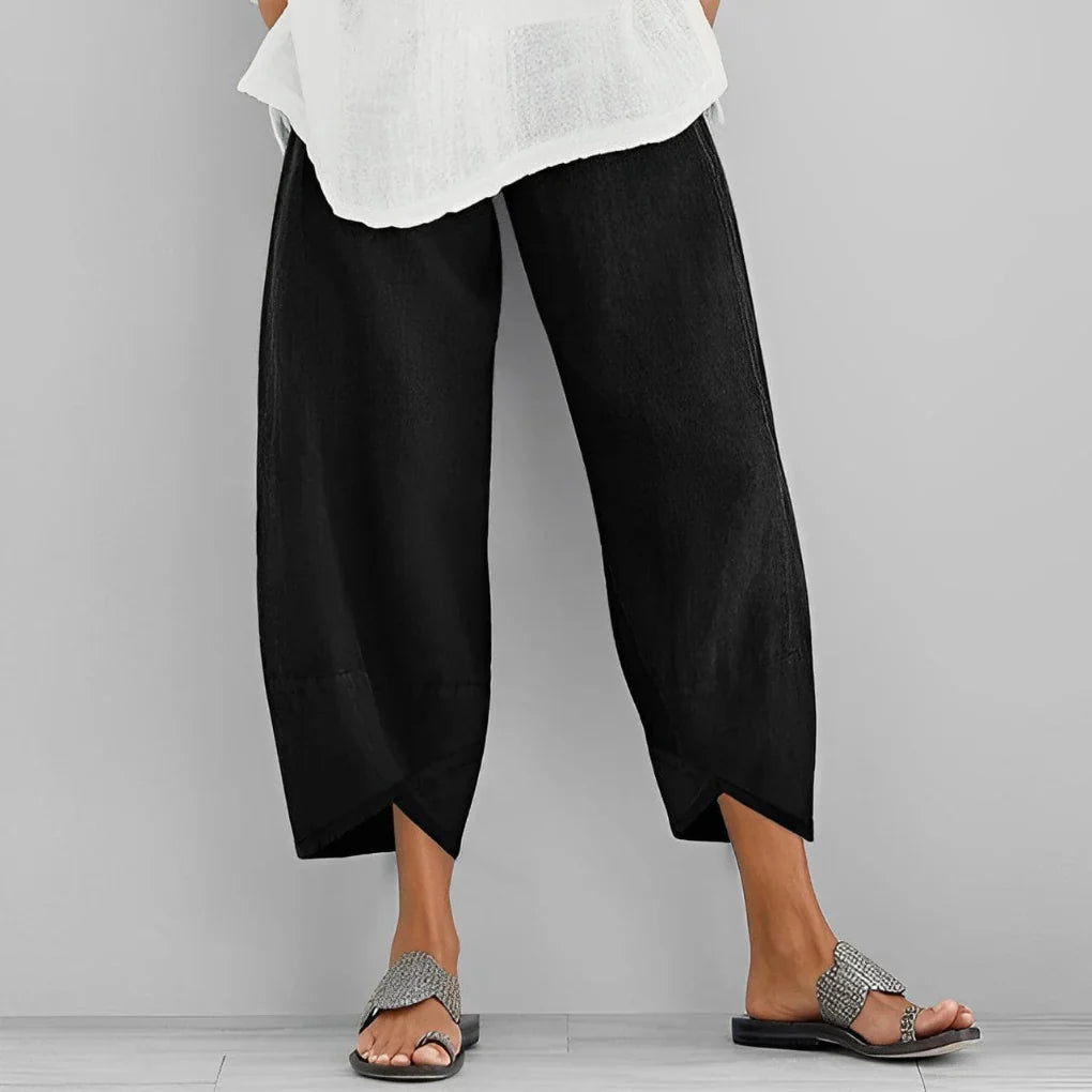 Pantaloni Satin Largo Eleganti