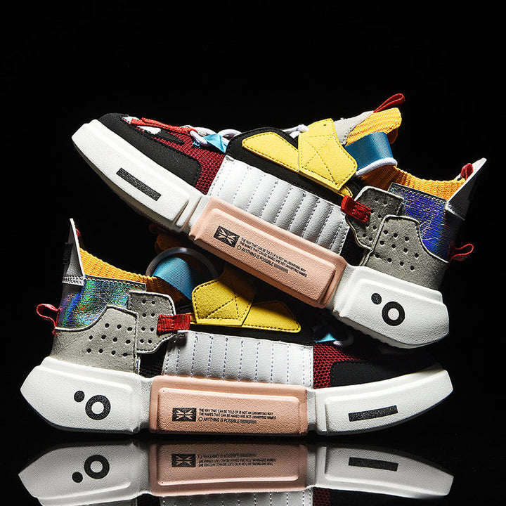 Sneakers streetwear con suola spessa
