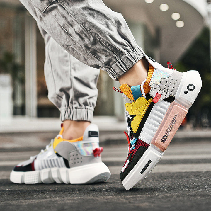 Sneakers streetwear con suola spessa
