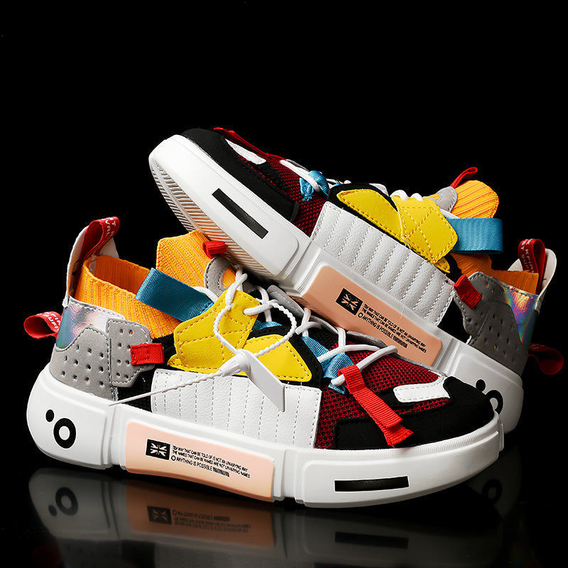 Sneakers streetwear con suola spessa