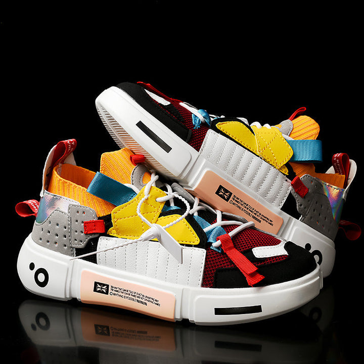 Sneakers streetwear con suola spessa