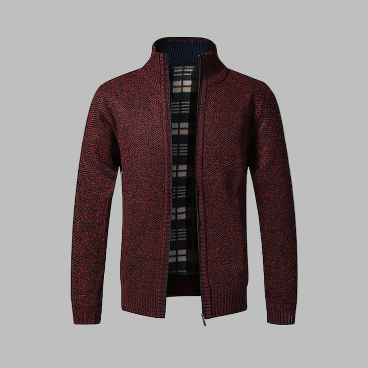 Maglione in Maglia con Zipper per Uomini