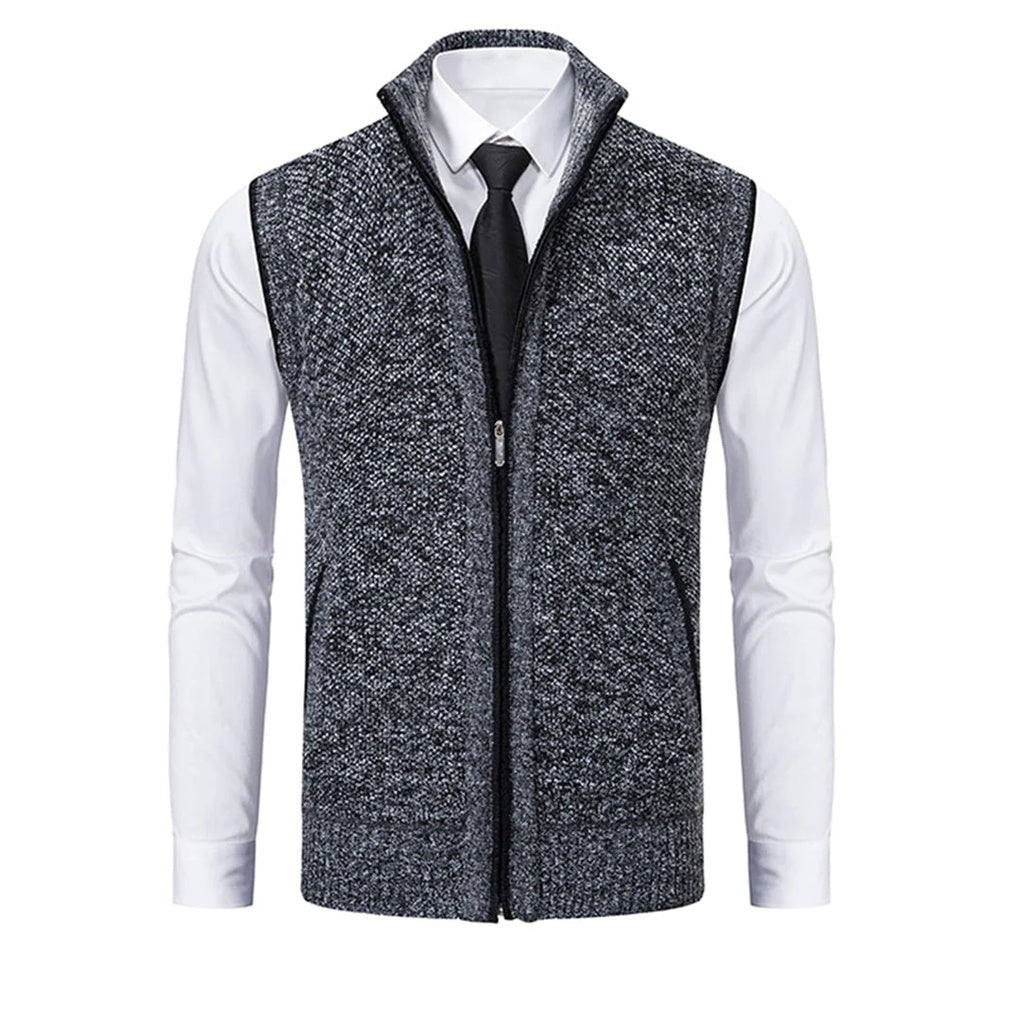 Gilet Uomo Stiloso — Strato Lucido con Dettagli Raffinati