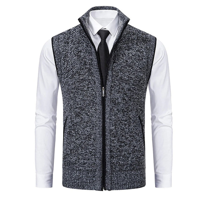 Gilet Uomo Stiloso — Strato Lucido con Dettagli Raffinati