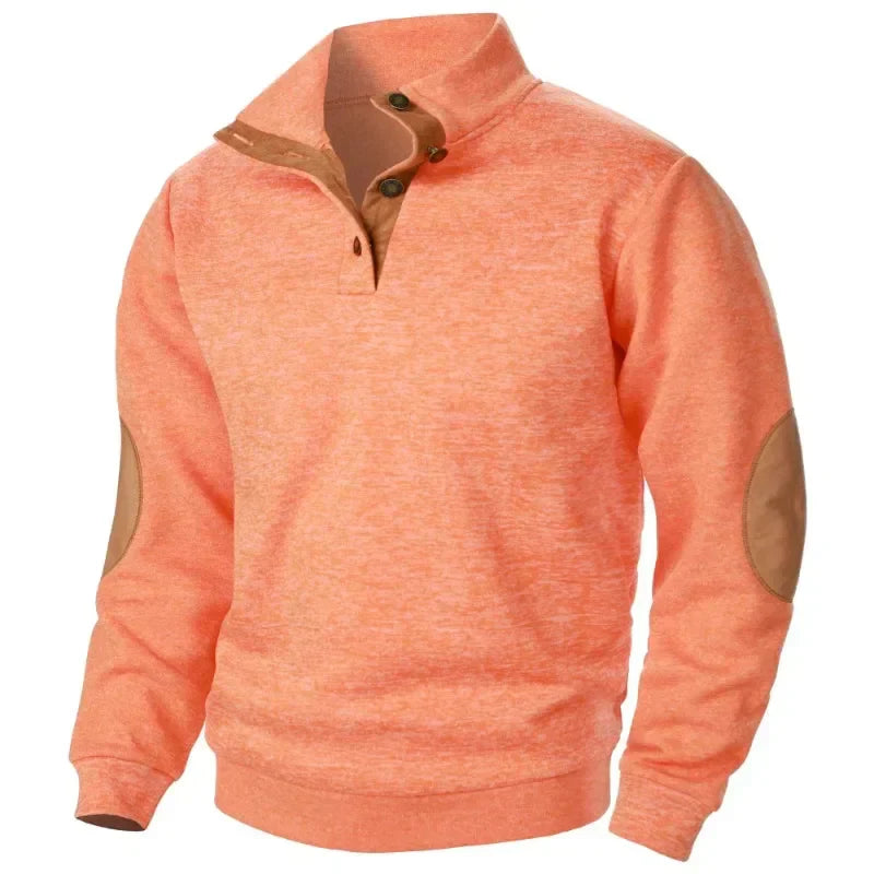 Felpa da uomo con scollo a V per lo stile outdoor e casual
