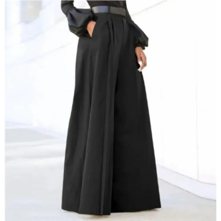 Pantaloni Largo Gamba da Donna – Eleganza a Colore Solido per Ogni Occasione