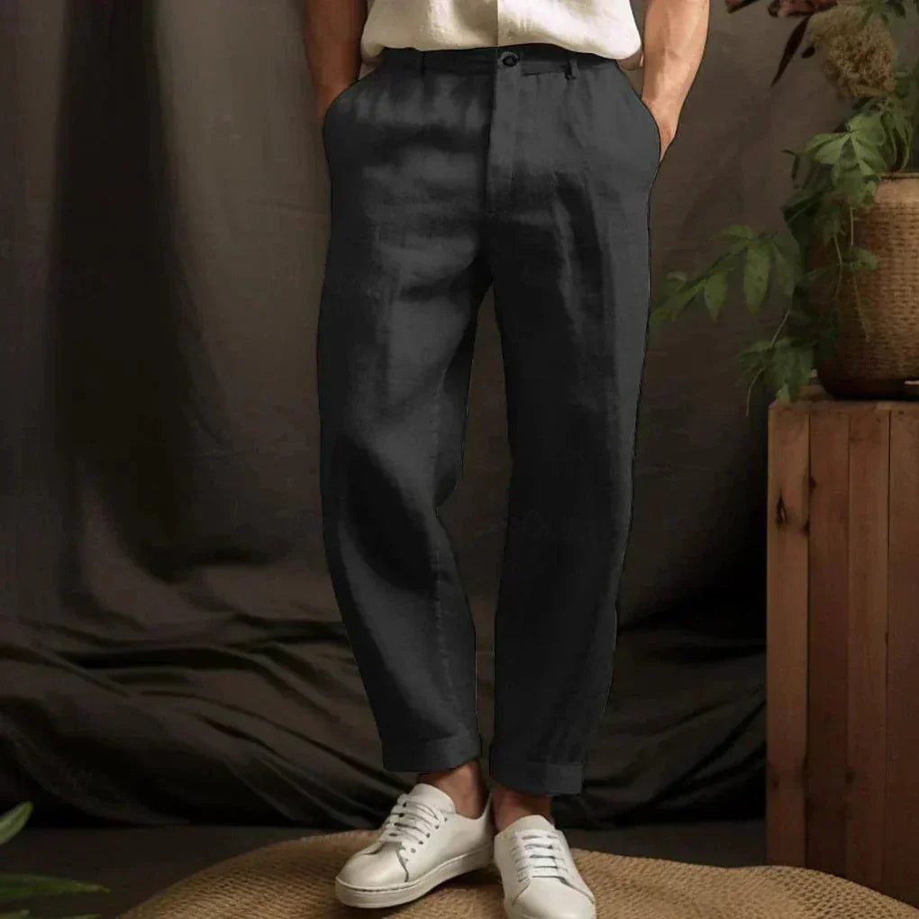 Pantaloni Casual in Lino da Uomo – Stile Leggero per Giorni Estivi