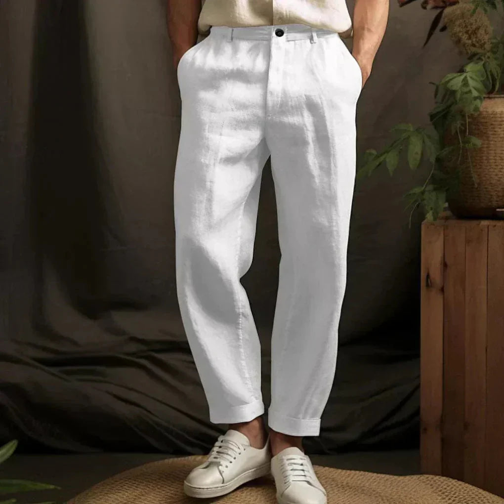 Pantaloni Casual in Lino da Uomo – Stile Leggero per Giorni Estivi