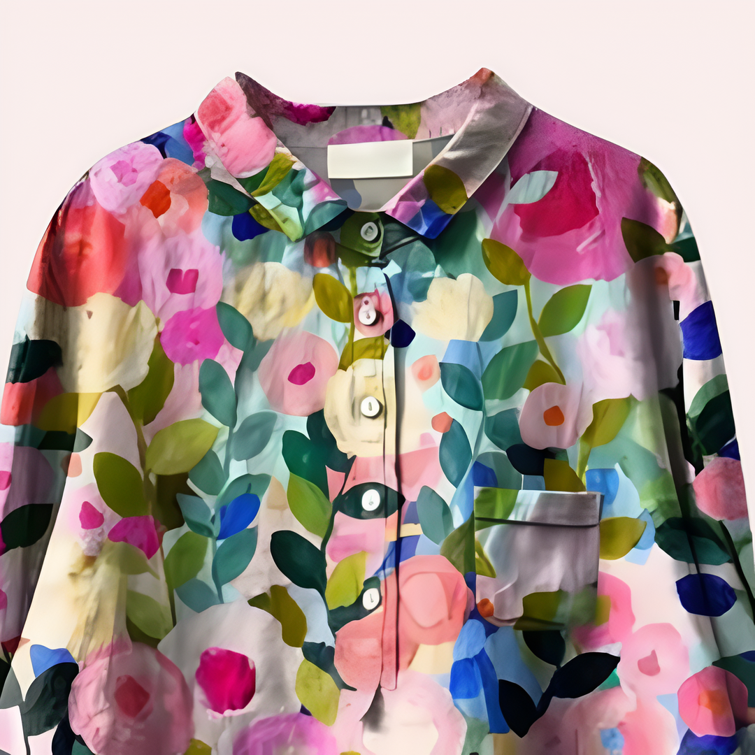 Bertan – Blusa da Donna con Stampa Floreale