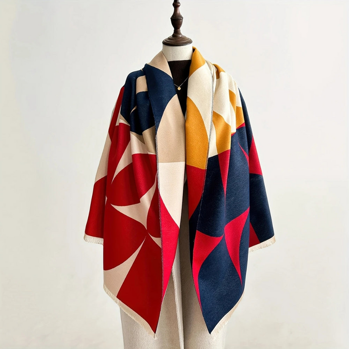 Sciarpa Poncho Reversibile