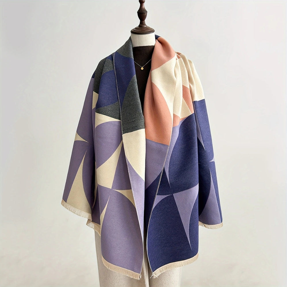 Sciarpa Poncho Reversibile