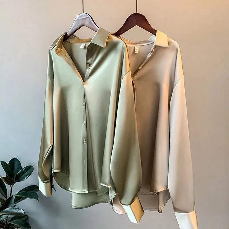 Blusa in Satin da Donna