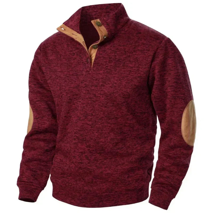 Felpa da uomo con scollo a V per lo stile outdoor e casual
