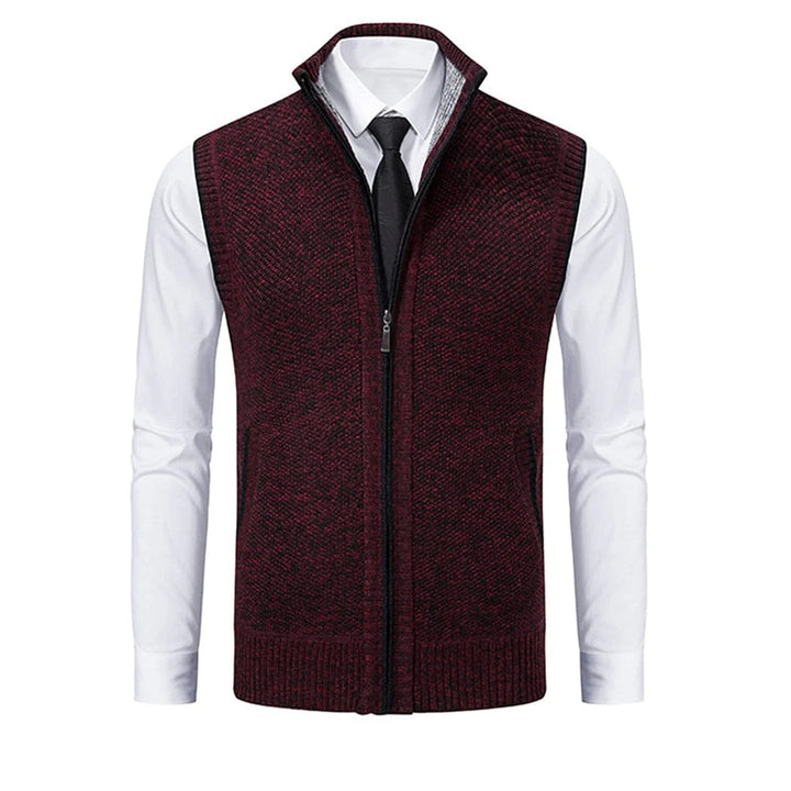 Gilet Uomo Stiloso — Strato Lucido con Dettagli Raffinati