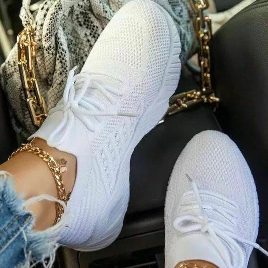 Sneakers ergonomiche slip-on in mesh da donna