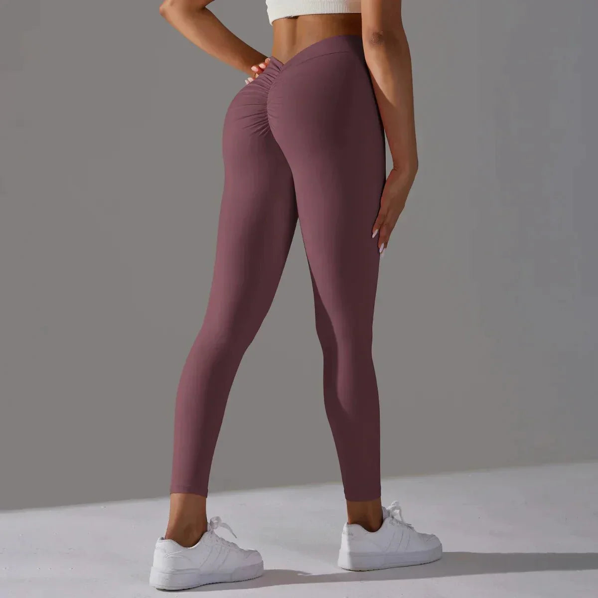 Leggings sportivi a vita alta con effetto push-up da donna