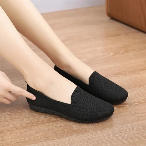 Ballerine in maglia imbottite