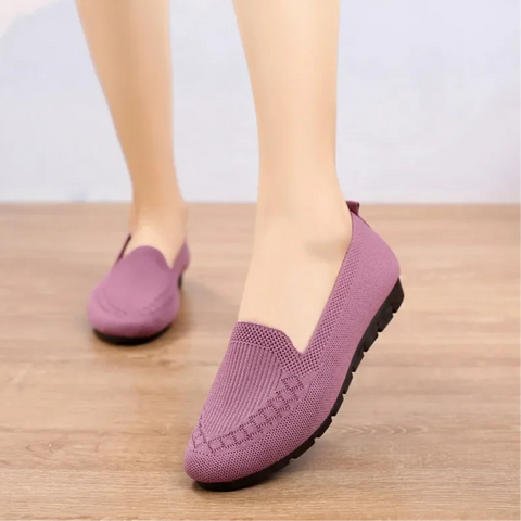 Ballerine in maglia imbottite