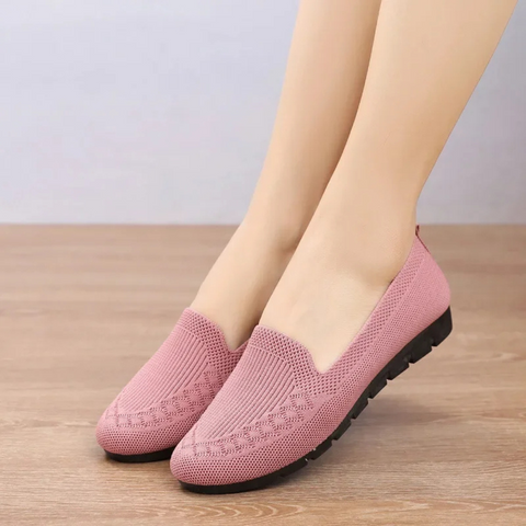 Ballerine in maglia imbottite