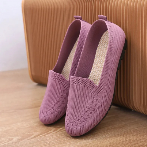 Ballerine in maglia imbottite