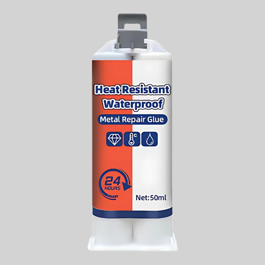 Adesivo per Riparazione Metallo 50g – Formula di Accoppiamento Waterproof
