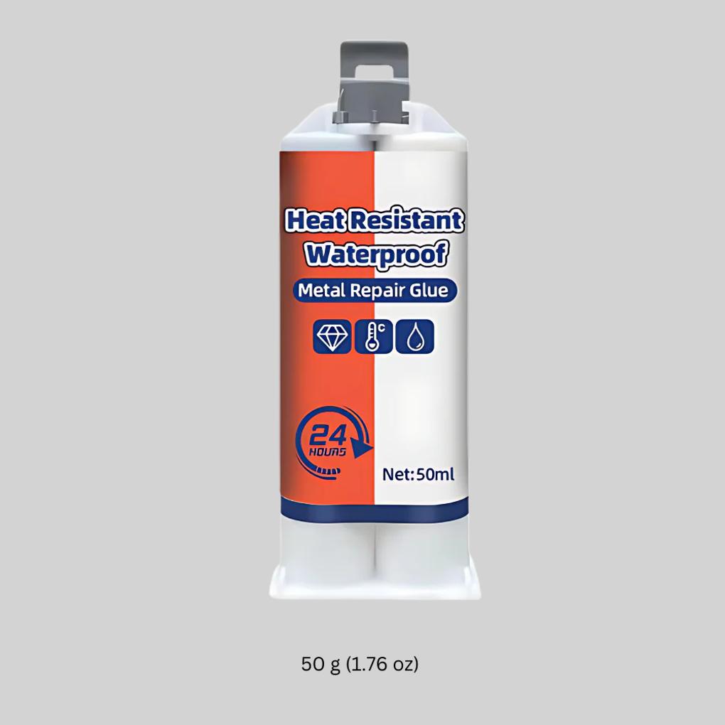 Adesivo per Riparazione Metallo 50g – Formula di Accoppiamento Waterproof
